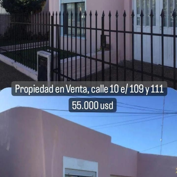 Casa en Venta, calle 10 e/ 109 y 111