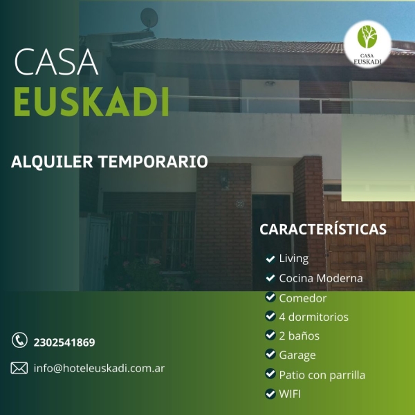 Alquiler diario "Casa Euskadi"