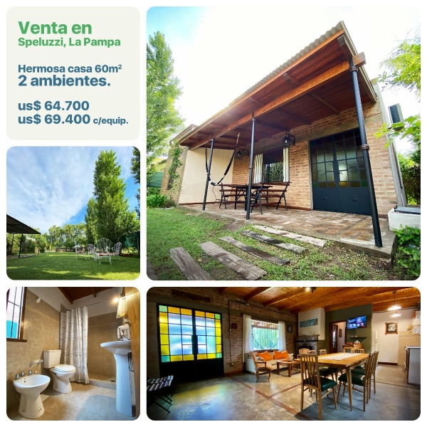Dueño vende hermosa casa en Speluzzi, La Pampa