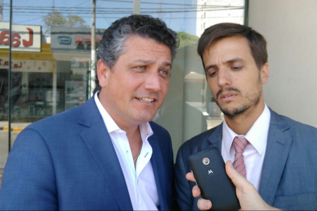  Foto: Armando Ag&uuml;ero y el fiscal Juan bautista Mendez