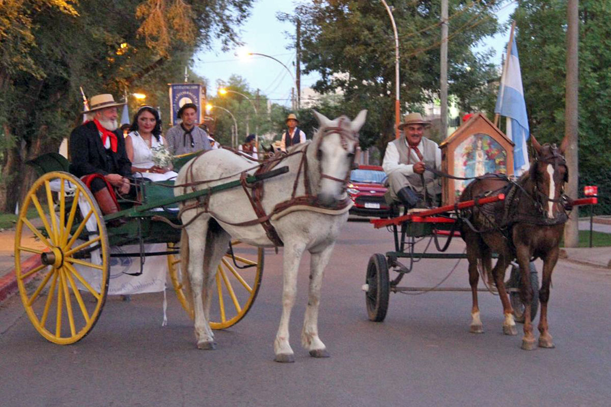 La Virgen presente para acompañar a los Gauchos