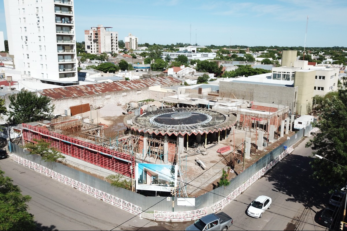 Imagen aérea de la construcción emplazada en calle 13 y 24 Imagen aérea de la construcción emplazada en calle 13 y 24