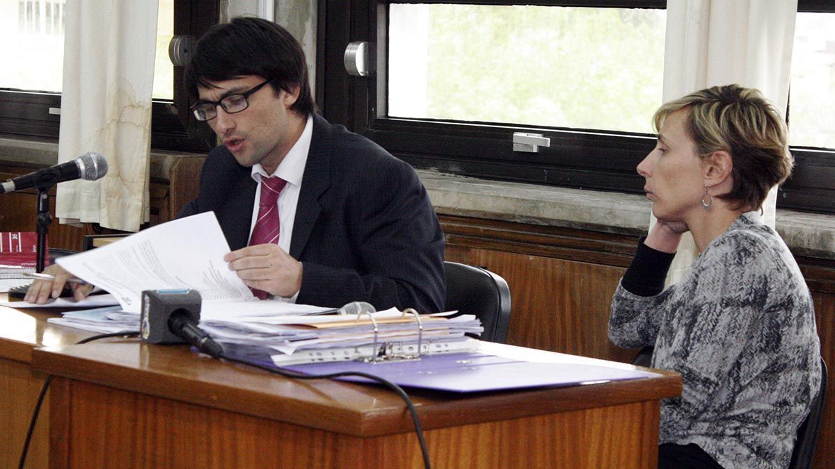 El fiscal sustituto Damián Campos y la fiscal Verónica Campo