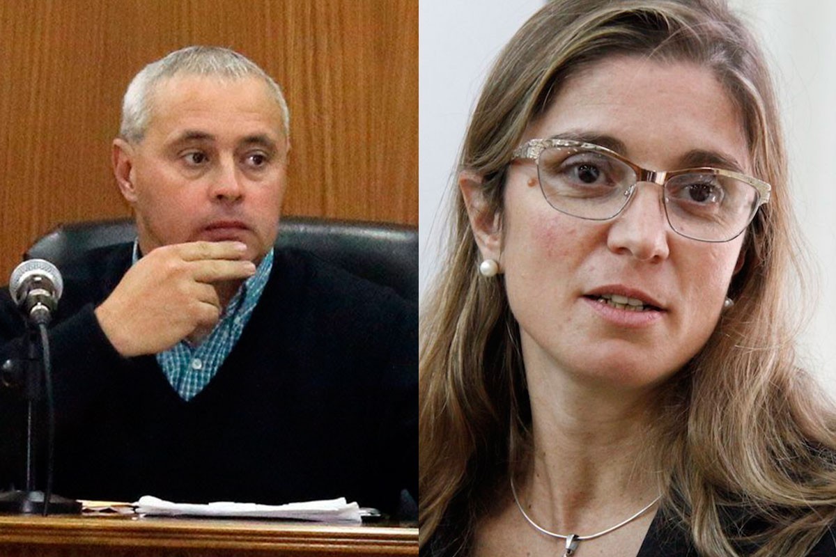 El juez Federico Pellegrino y la fiscal Ana Laura Ruffini El juez Federico Pellegrino y la fiscal Ana Laura Ruffini