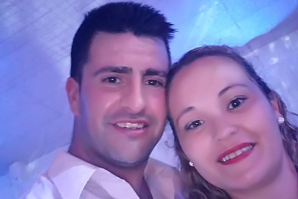 Luciano Lucero y su pareja