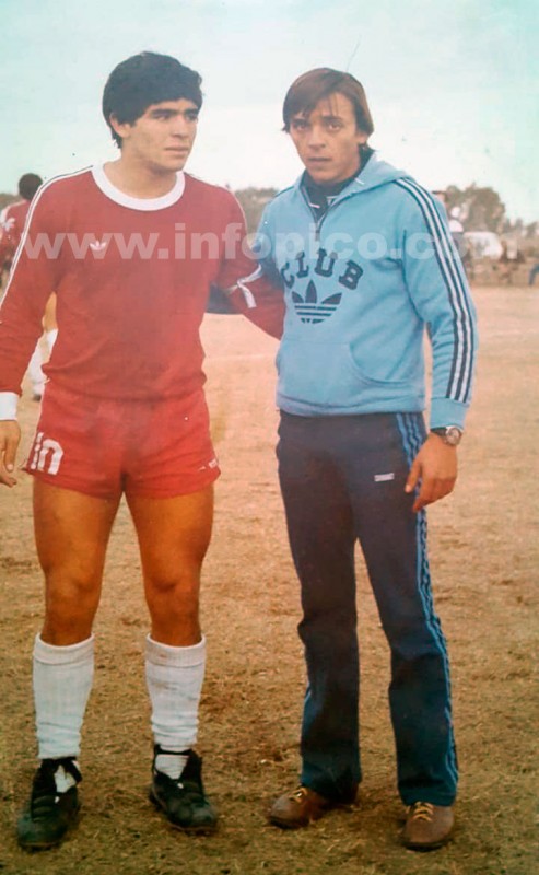 Diego Armando Maradona junto a Leopoldo Aboy [20 Junio 1979]