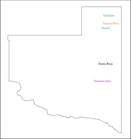 Mapa con las localidades donde ocurrieron femicidios Mapa con las localidades donde ocurrieron femicidios