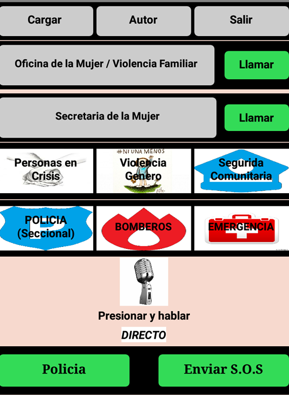 Diseño de la aplicación enviado a infopico.com por el programador Claudio Rambur Martínez