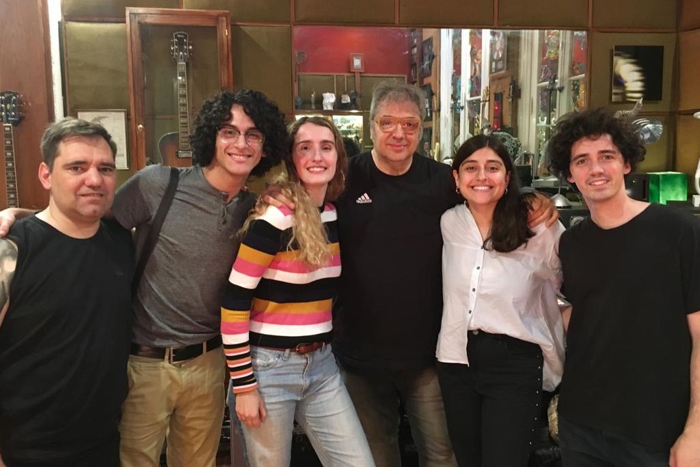 el grupo junto a Lito Vitale el grupo junto a Lito Vitale