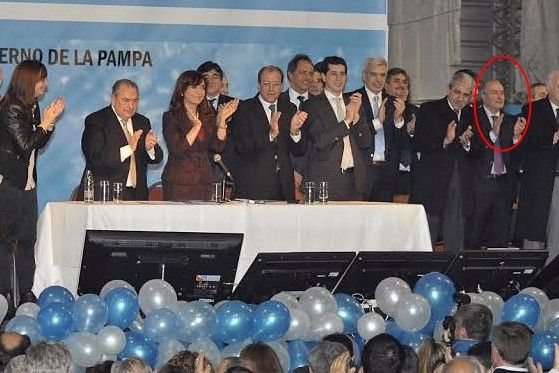 imagen cuando L&oacute;pez estuvo en La Pampa en plena interna peronista