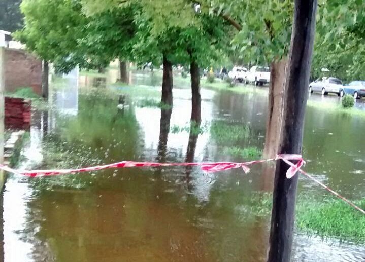 ojeda totalmente bajo agua