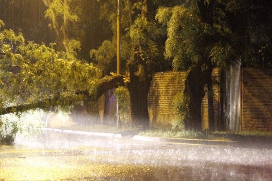 Imagen de la tormenta de anoche