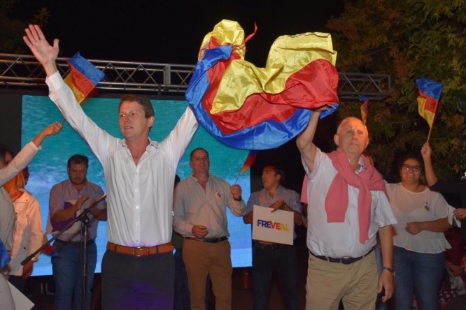 Francisco Traverso junto al ex intendente Eduardo Pepa Francisco Traverso junto al ex intendente Eduardo Pepa