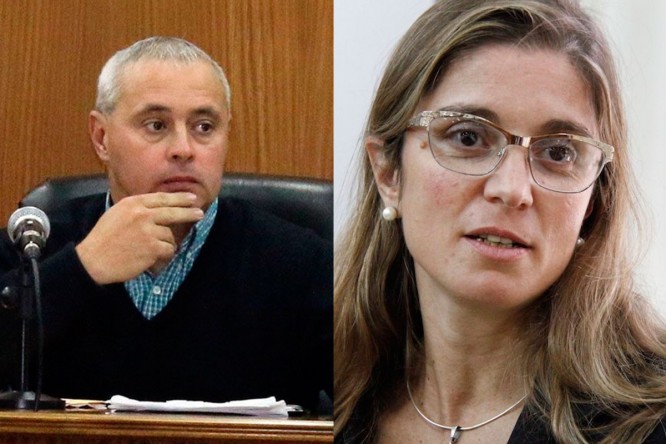 El juez Federico Pellegrino y la fiscal Ana Laura Ruffini El juez Federico Pellegrino y la fiscal Ana Laura Ruffini