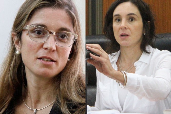 La fiscal Ana Laura Ruffini y la jueza María Jimena Cardoso La fiscal Ana Laura Ruffini y la jueza María Jimena Cardoso