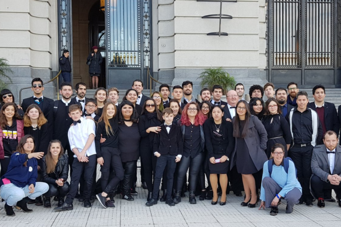 El Ensamble de Vientos y Percusión de General Pico se presentó en el