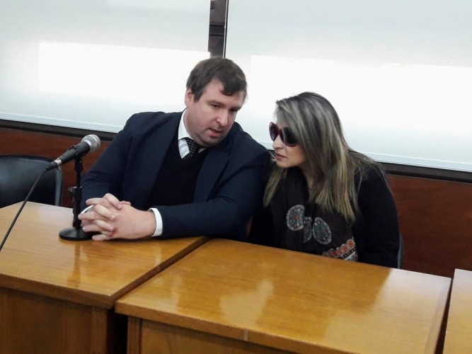 El representante del Ministerio Público Fiscal y la víctima, Alejandra Quiroga El representante del Ministerio Público Fiscal y la víctima, Alejandra Quiroga