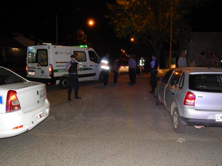 Choque de autos en calle 2 y 7