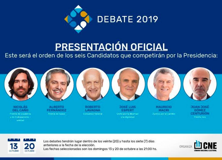 EN VIVO: mirá el debate presidencial previó a las elecciones