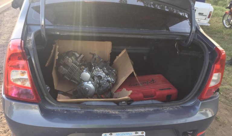 Operativo en Ruta 5: Secuestraron cocaína, marihuana y el motor de una moto robado en provincia de Buenos Aires