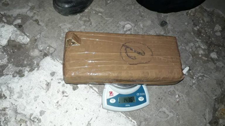 Secuestran más de 4 kilos de droga en el Puesto Caminero Padre Buodo