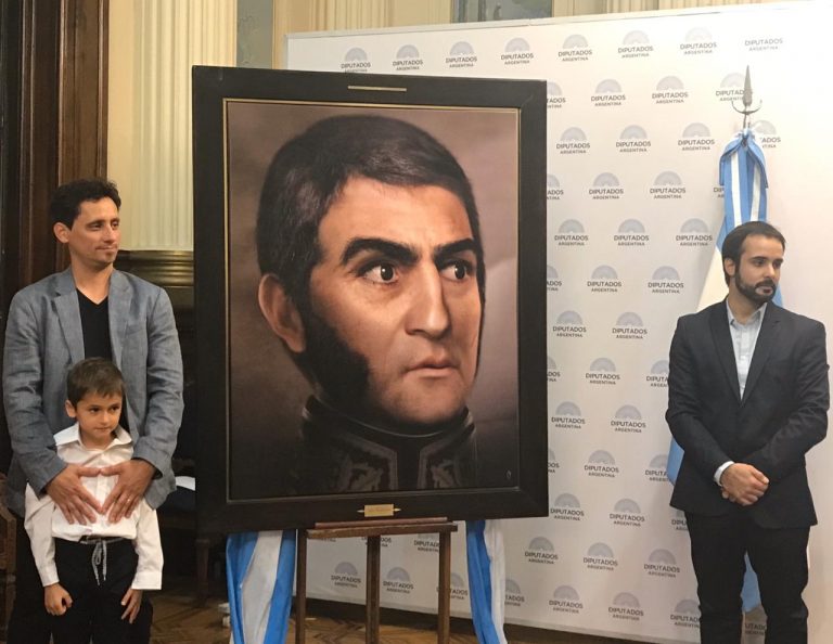 La obra del joven que vivió en General Pico y que reconstruyó digitalmente el rostro de San Martín fue reconocida en la Cámara de Diputados de la Nación