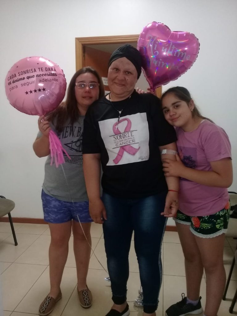 La felicidad de Verónica Días al finalizar un largo tratamiento contra el cáncer