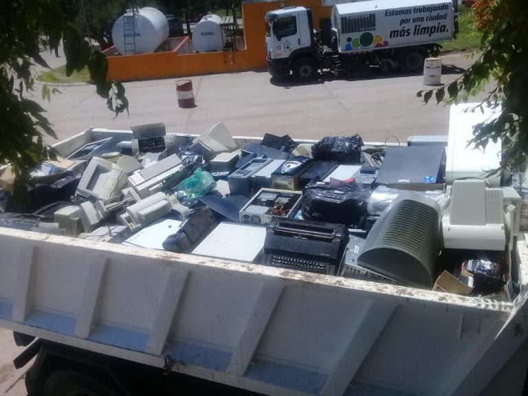Recolección de residuos de aparatos eléctricos en General Pico: “En 2021 juntamos aproximadamente 16 toneladas, ese es nuestro promedio por año”