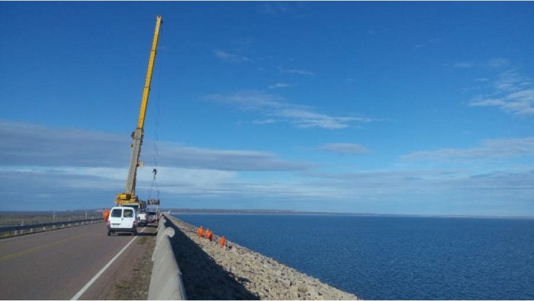 Concluyen las obras de mantenimiento de la presa Embalse Casa de Piedra