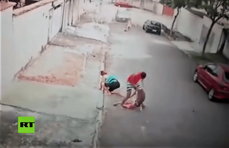 Un joven salva a un niño del ataque de un pitbull en Brasil