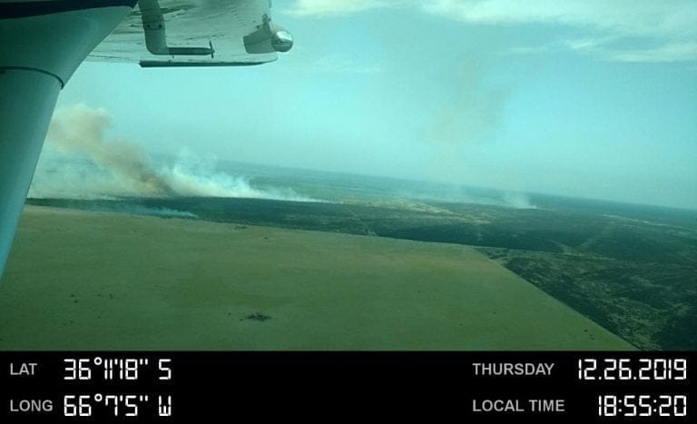 El Director de Defensa Civil informó que el incendio en Colonia La Pastoril fue contenido