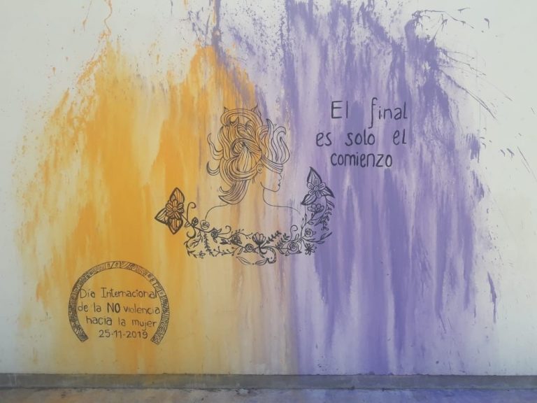 Nuevo mural para el Hogar de Mujeres Rebeca