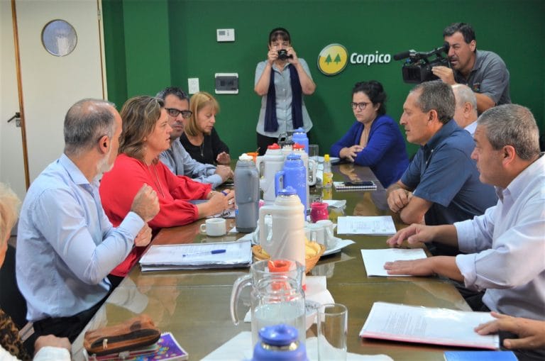 Dirigentes de Corpico se reunieron con la intendenta Alonso: Preocupa el tema del Transporte Público