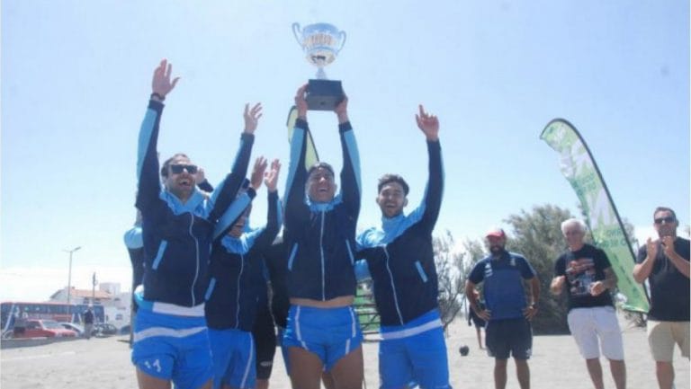 El seleccionado de La Pampa de fútbol playa ganó la fecha del Patagónico