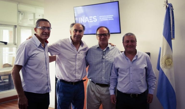 Autoridades de Corpico se reunieron con Mario Cafiero, titular del INAES