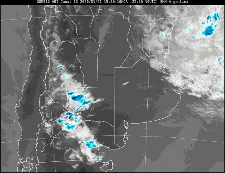 Aviso a corto plazo por «lluvias intensas» para el oeste de La Pampa