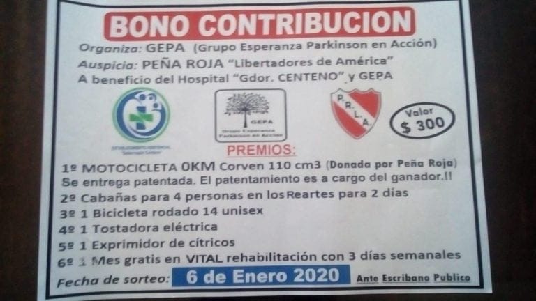 Atención quienes compraron el bono de contribución del hospital: El lunes se realiza el sorteo