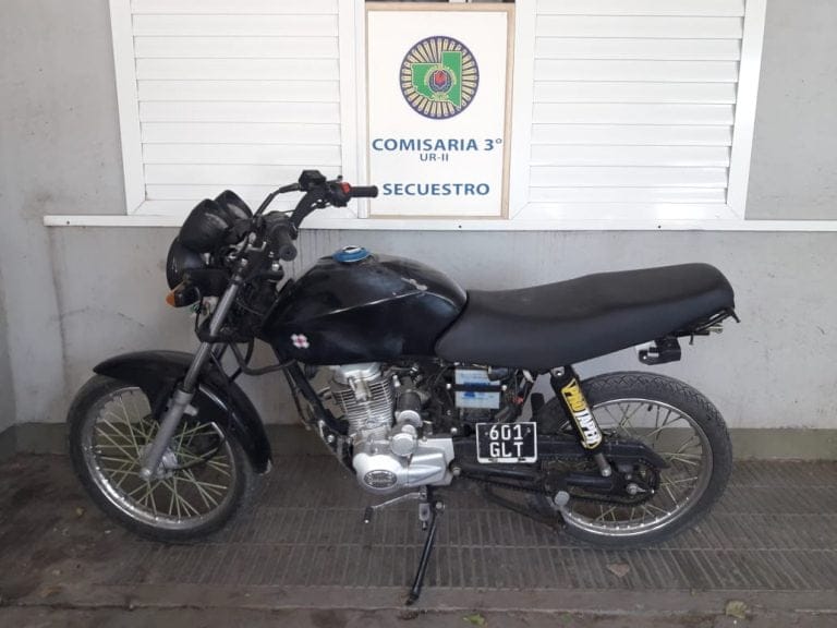 Recuperan una moto que había sido robada en el mes de agosto del Barrio Rucci