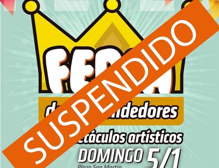Por razones climáticas la Municipalidad suspende la Feria de Reyes y espectáculos culturales