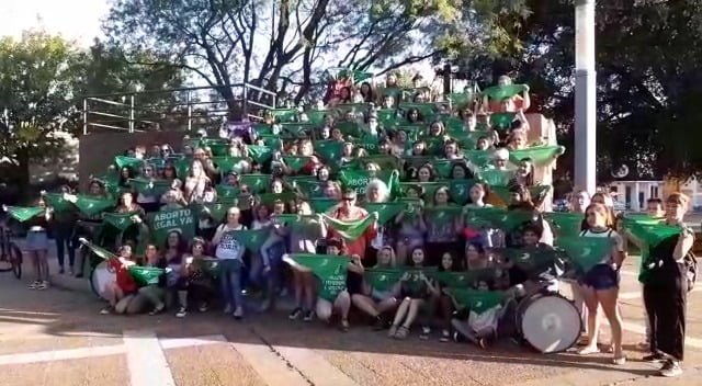 Legalización y despenalización del aborto: General Pico tuvo su #19F y #QueSeaLey en Plaza San Martín