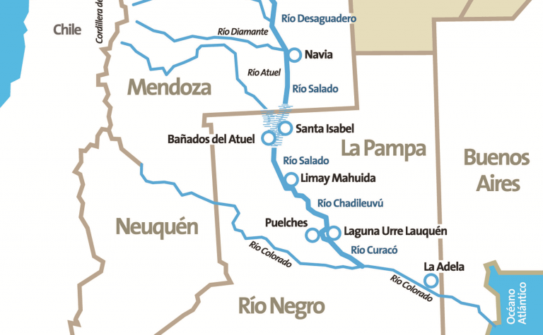 Avanza un estudio caudalímetro y ambiental del río Desaguadero-Chadileuvú-Curacó