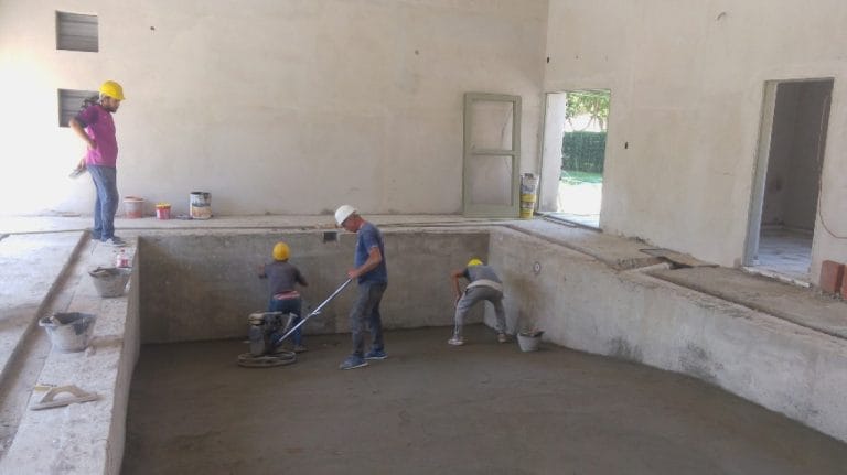 Avanza la construcción del natatorio en el Hospital Lucio Molas