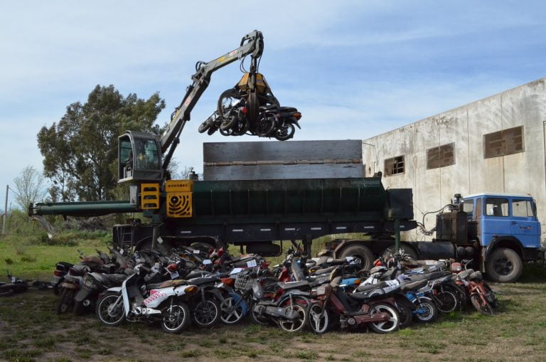 Mirá el listado de las 426 motos y los 67 autos que serán compactados en General Pico