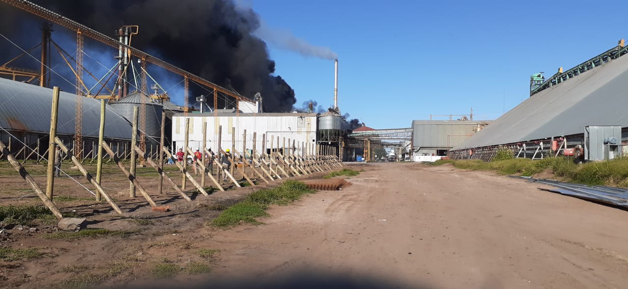Catriló: Incendio afectó un sector de la Aceitera “Gente de La Pampa”