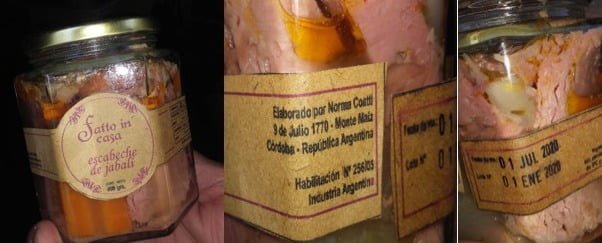 La ANMAT prohibió productos de escabeche elaborados por un establecimiento cordobés,  por casos de botulismo