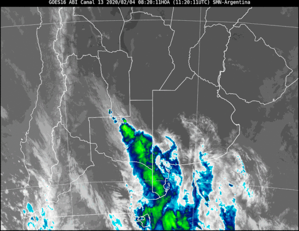 Aviso a corto plazo por tormentas fuertes con posible caída de granizo para varias zonas de La Pampa