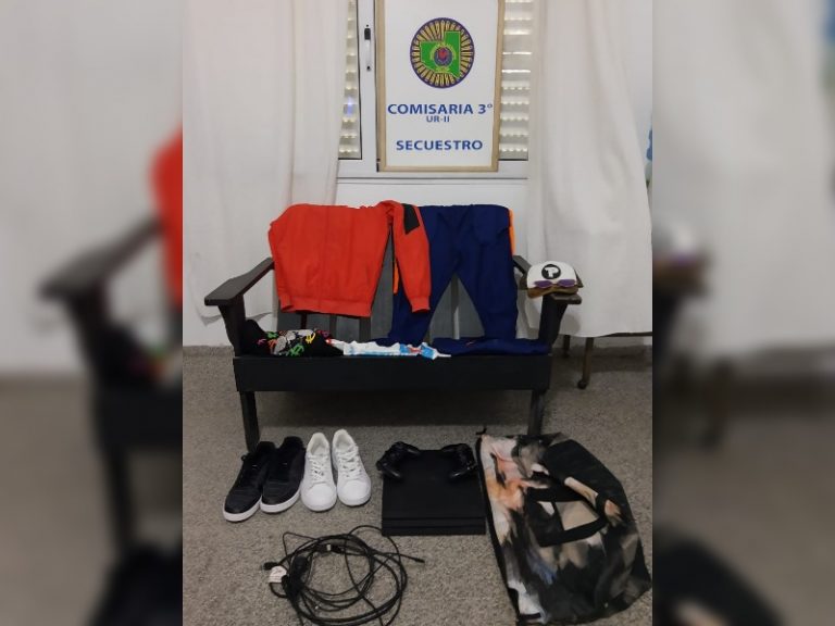 Entró a robar a una casa y lo detuvieron cuando andaba con la ropa del damnificado