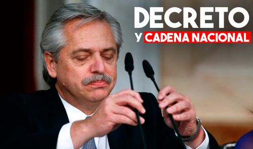 El presidente Alberto Fernández brindó una cadena nacional con motivo de la Emergencia sanitaria por Coronavirus