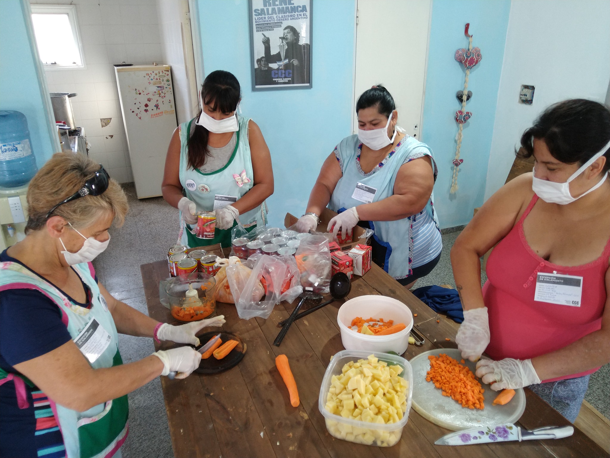 El comedor y merendero “Gody Álvarez” de Santa Rosa continúa elaborando viandas para repartir entre las familias que más lo necesitan