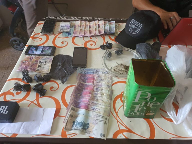 Se neutralizó una boca de expendio de drogas en Santa Rosa y detuvieron a una persona